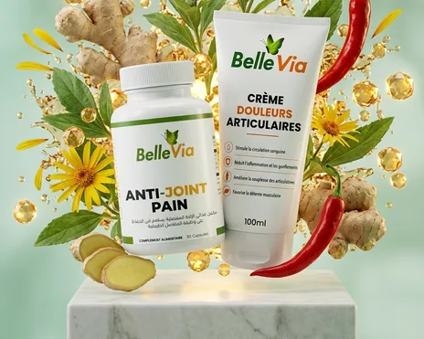 باك بلا ألم من BelleVia: علبة الكبسولات وأنبوب الكريم 100ml مع مكونات نباتية